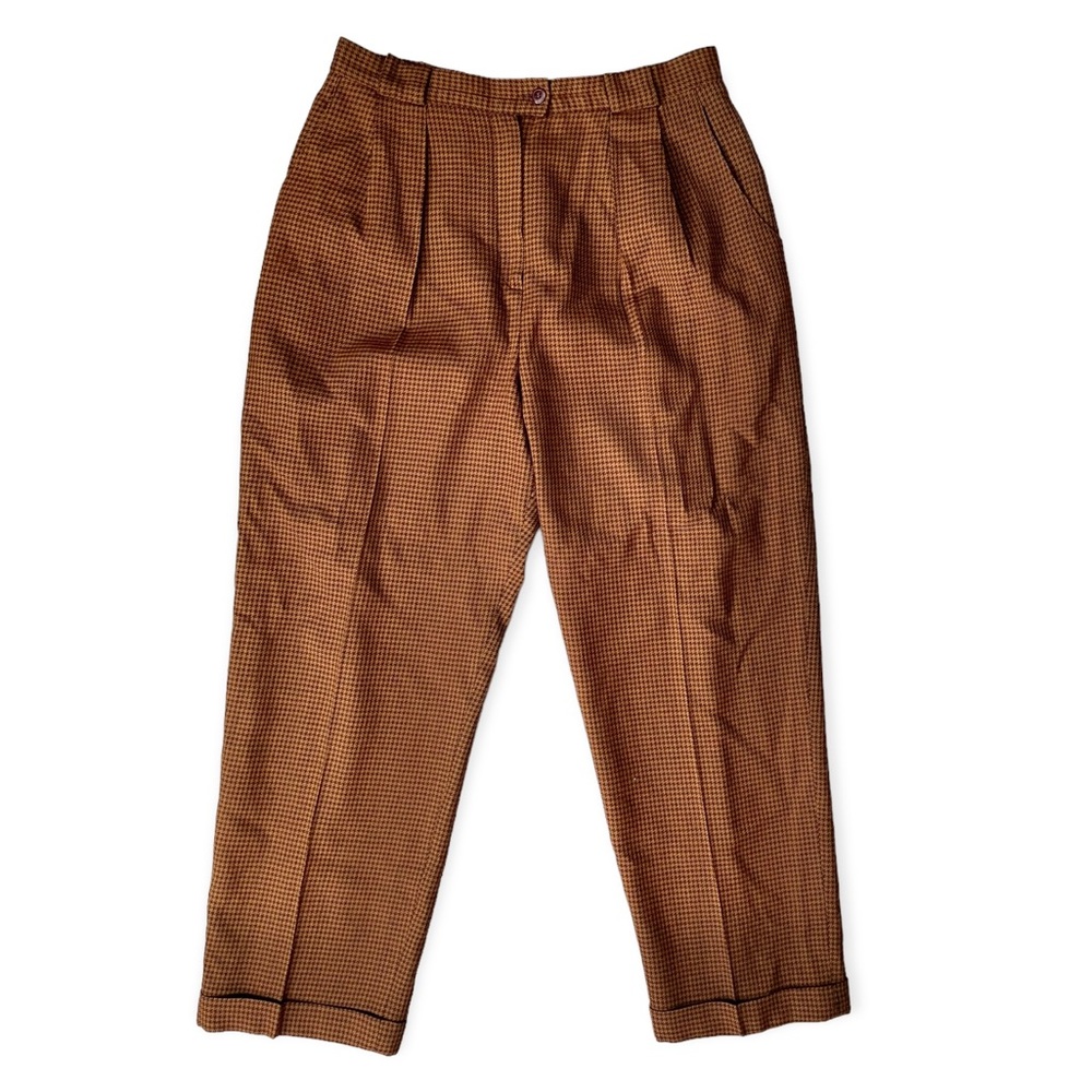 Jones New York vintage houndstooth trouser wool slacks